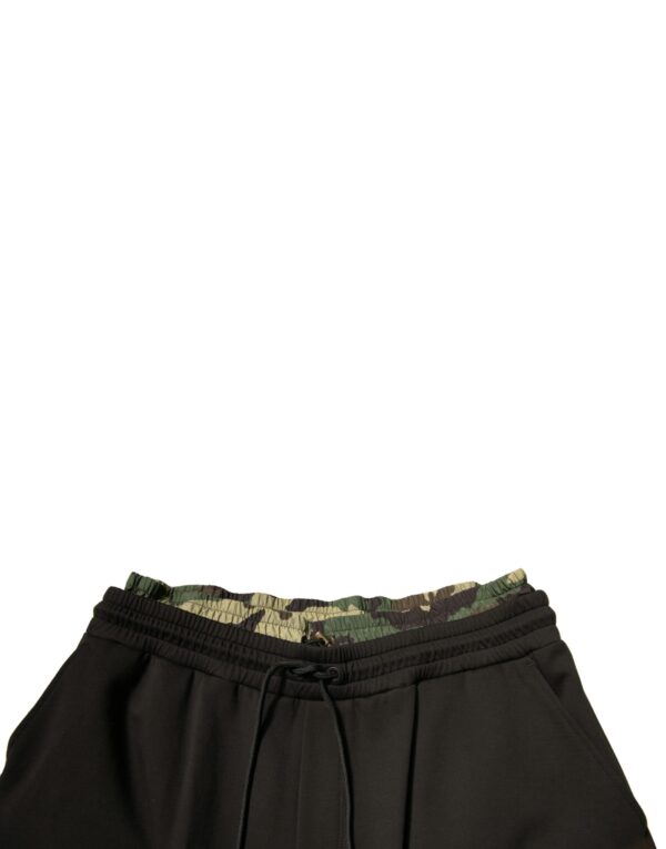 Dolce & Gabbana Black Camouflage Cotton Jogger Cargo Pants - Image 5