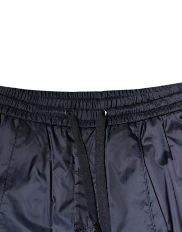 Dolce & Gabbana Dark Blue Cotton Skinny Sweatpants Pants - Image 5