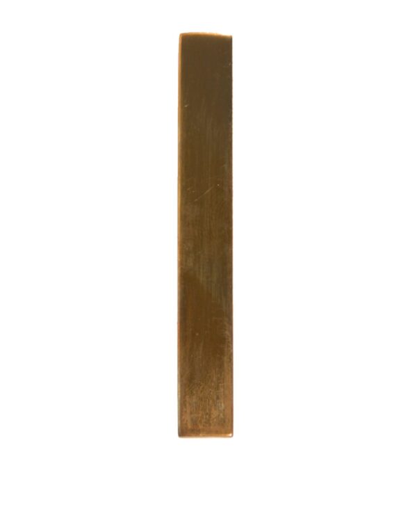 Dolce & Gabbana Gold Tone Brass Logo Branded Tie Clip Bar - Image 2