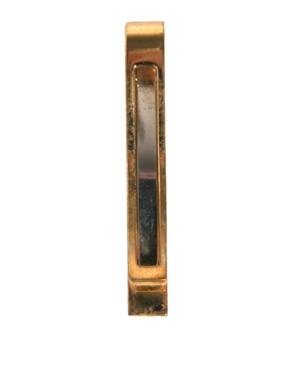 Dolce & Gabbana Gold Tone Brass Logo Branded Tie Clip Bar - Image 4