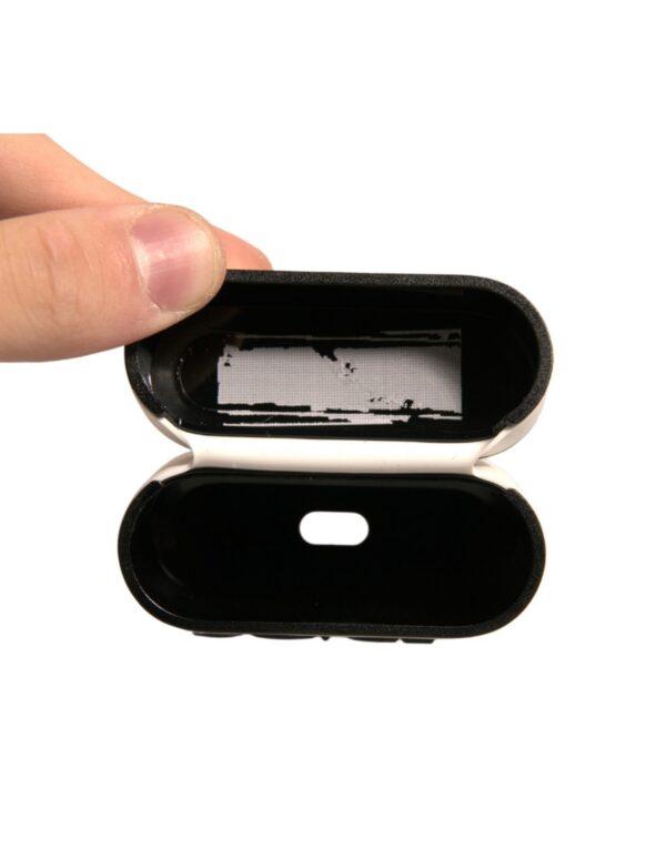 Dolce & Gabbana White PVC Embossed Logo Plaque Holder Airpods Case - Image 5