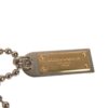Dolce & Gabbana Silver Brass Chain Beaded Logo Plaque Keychain Keyring - Image 3