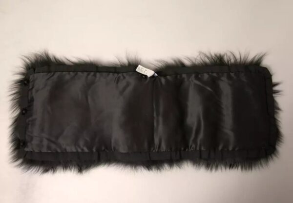 Dolce & Gabbana Black Fur Shoulder Collar Wrap Shawl Scarf - Image 2