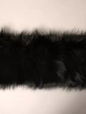 Dolce & Gabbana Black Fur Shoulder Collar Wrap Shawl Scarf