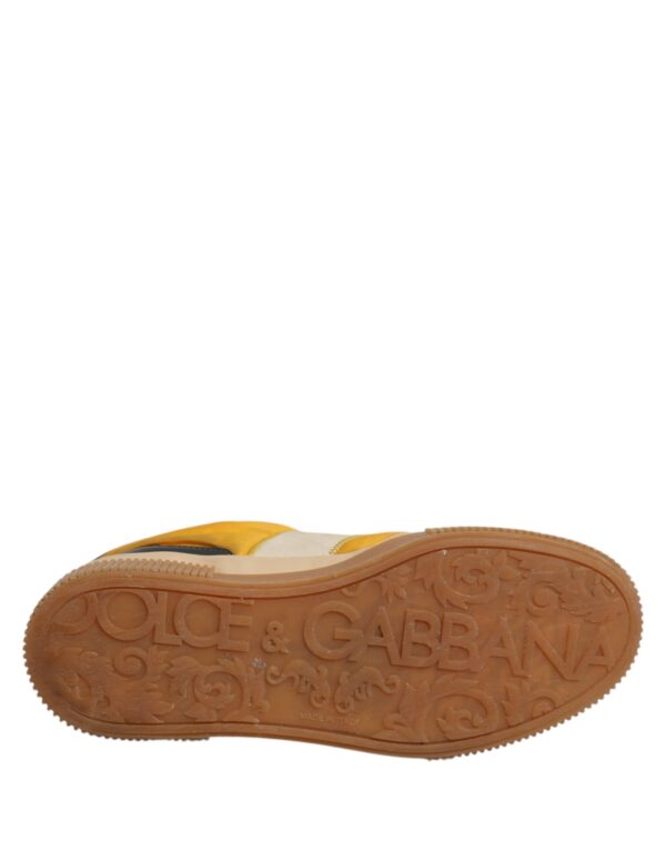Dolce & Gabbana Multicolor Leather DNA Sneakers Shoes - Image 7