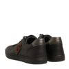 Dolce & Gabbana Black Leather Heart Embellished Sneakers Shoes - Image 5