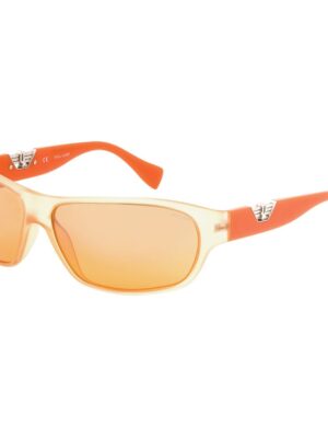 Police Orange Injected Sunglasses
