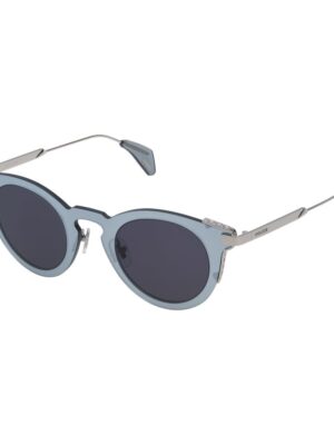 Police Gray Metal Sunglasses
