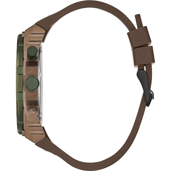 Guess Brown Silicone Watch - Image 2