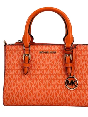 Michael Kors Charlotte 3 in 1 Satchel Bag Crossbody Poppy Orange