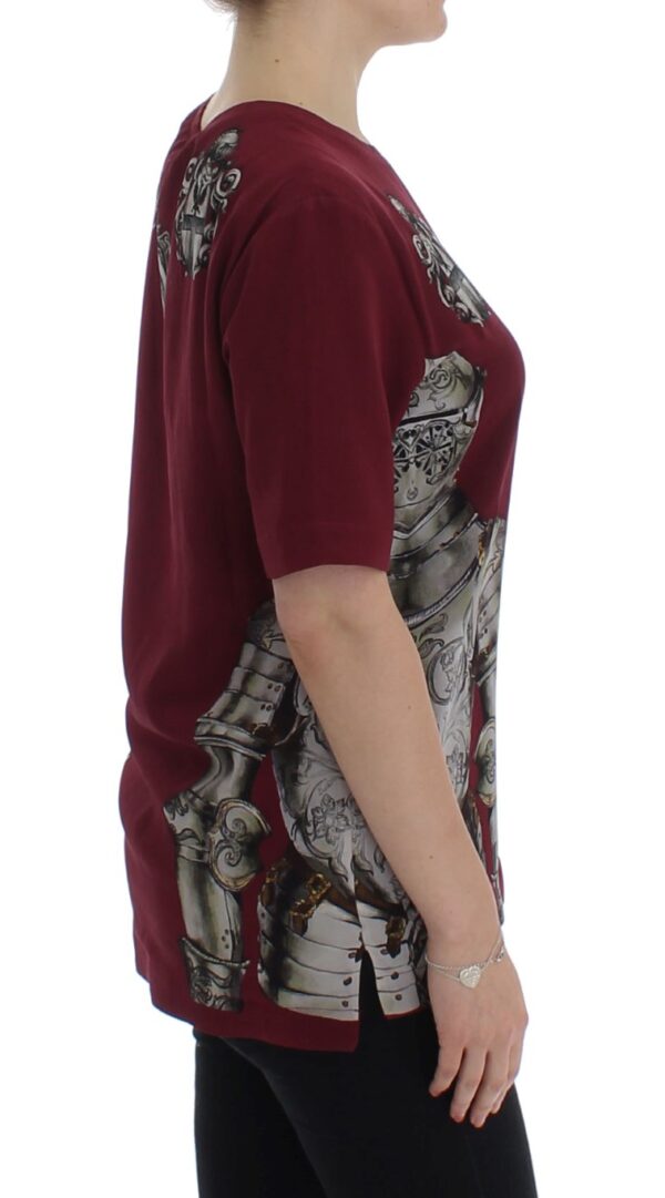 Dolce & Gabbana Enchanted Sicily Silk Blouse with Knight Print - Image 4