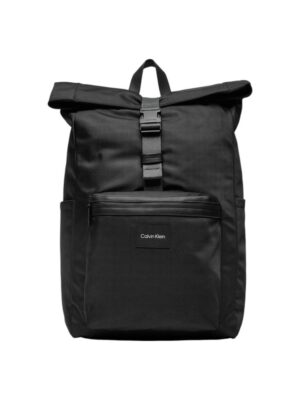 Calvin Klein Black Recycled Polyester Backpack