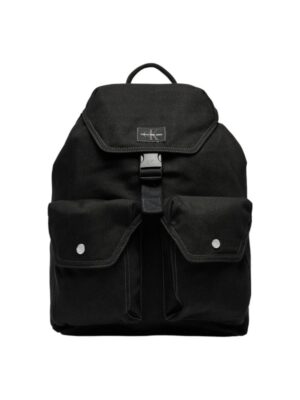 Calvin Klein Jeans Black Recycled Polyester Backpack
