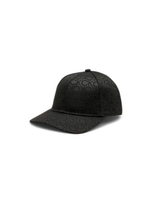 Calvin Klein Black Recycled Polyester Hat