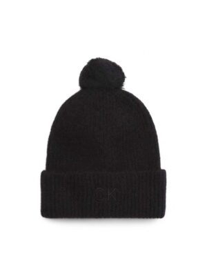 Calvin Klein Black Alpaca Leather Hat