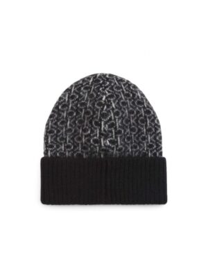 Calvin Klein Black Alpaca Leather Hat
