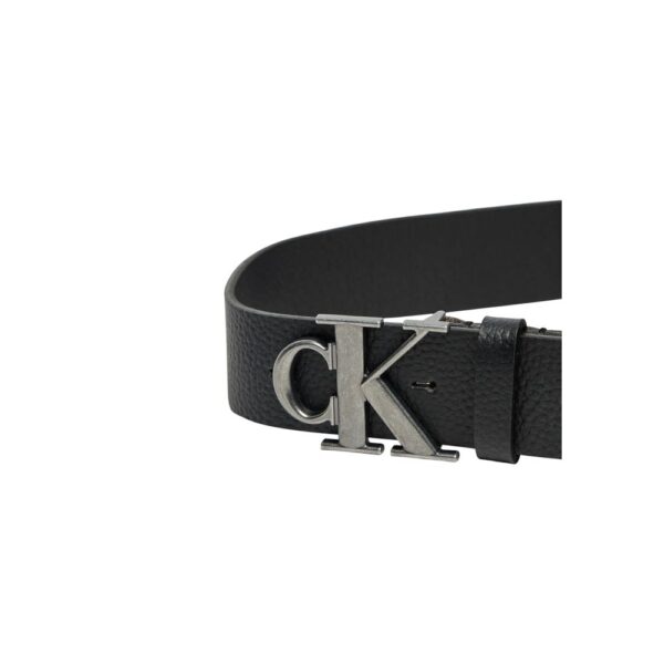 Calvin Klein Jeans Black Leather Belt - Image 3