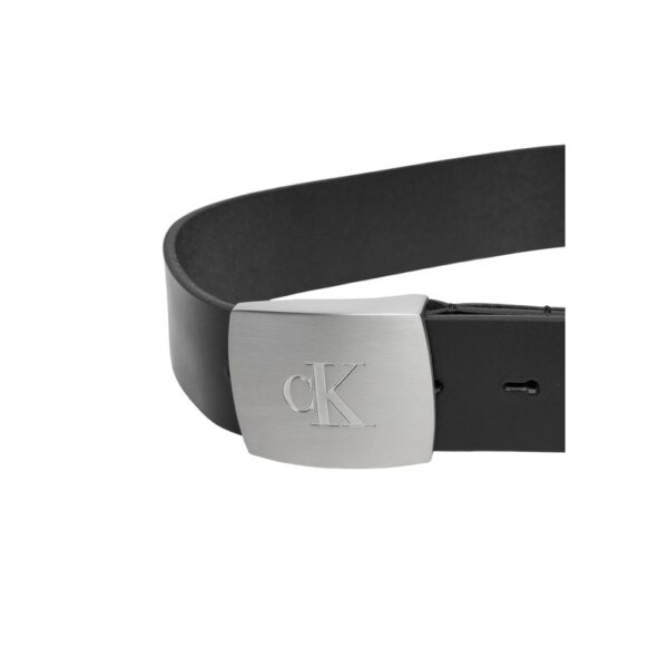 Calvin Klein Jeans Black Leather Belt - Image 3