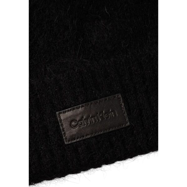 Calvin Klein Black Alpaca Leather Hat - Image 3