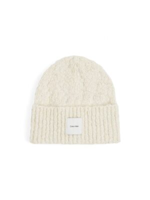 Calvin Klein White Recycled Polyester Hat