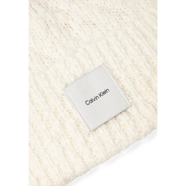 Calvin Klein White Recycled Polyester Hat - Image 3