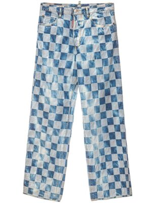 Dsquared² Blue Cotton Jeans & Pant