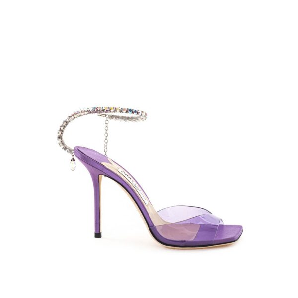 Jimmy Choo Purple Raso Sandal