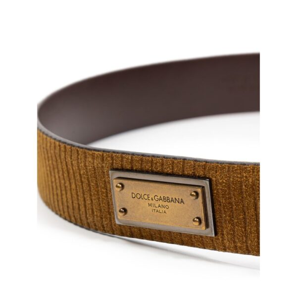 Dolce & Gabbana Brown Leather Belt - Image 3
