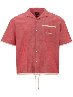 Armani Exchange Crimson Cotton Classic Men's Shirt