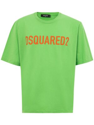 Dsquared² Electric Green Cotton Tee for Men