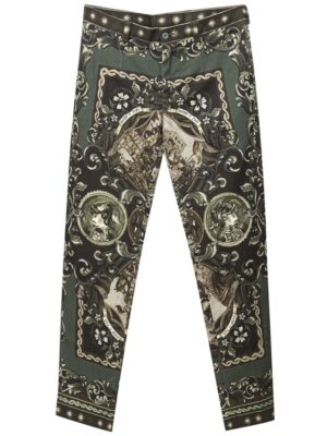 Dolce & Gabbana Green Cotton Jeans & Pant