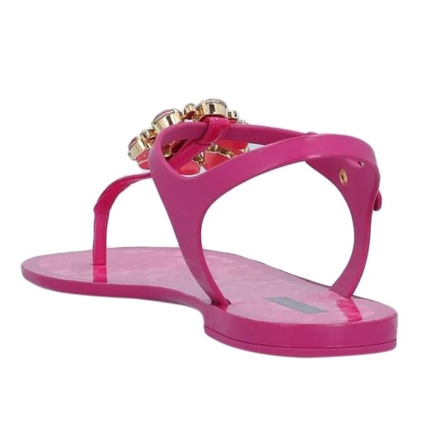 Dolce & Gabbana Fuchsia Cotton Sandal - Image 2