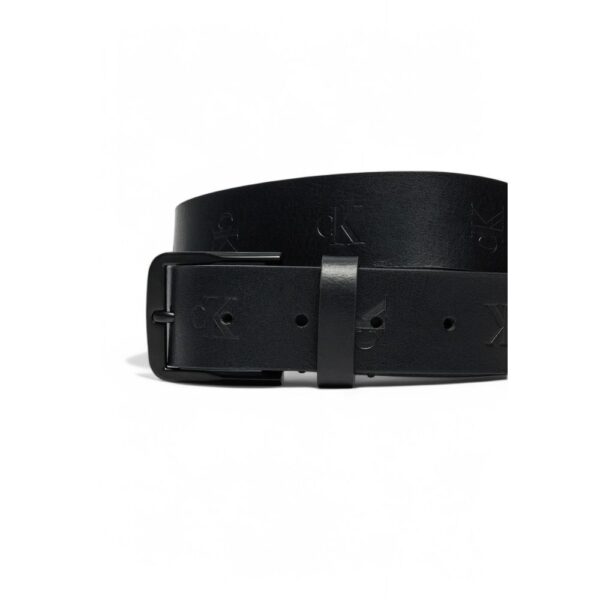 Calvin Klein Jeans Black Leather Belt - Image 3