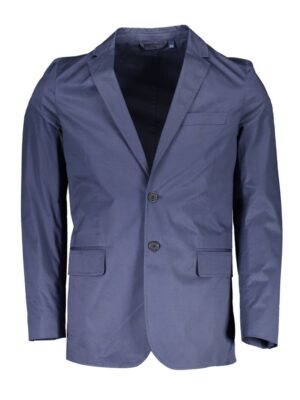Gant Blue Cotton Men Jacket