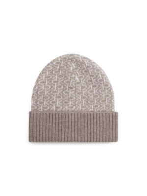 Calvin Klein Beige Alpaca Leather Hat
