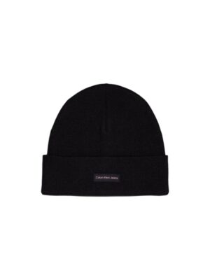 Calvin Klein Jeans Black Recycled Polyester Hat