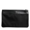 Dolce & Gabbana Multicolor Leopard Jacquard Logo Plaque Men Pouch Bag - Image 4