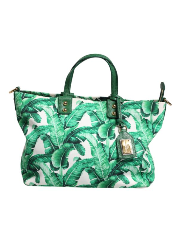 Dolce & Gabbana Green Canvas Botanical Garden Women Tote Bag - Image 2