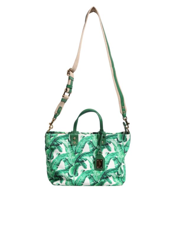 Dolce & Gabbana Green Canvas Botanical Garden Women Tote Bag - Image 7