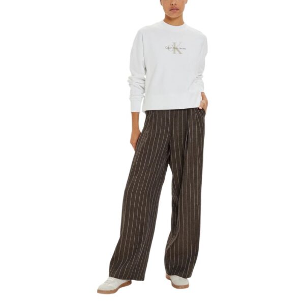 Calvin Klein Jeans White Recycled Cotton Sweater - Image 3