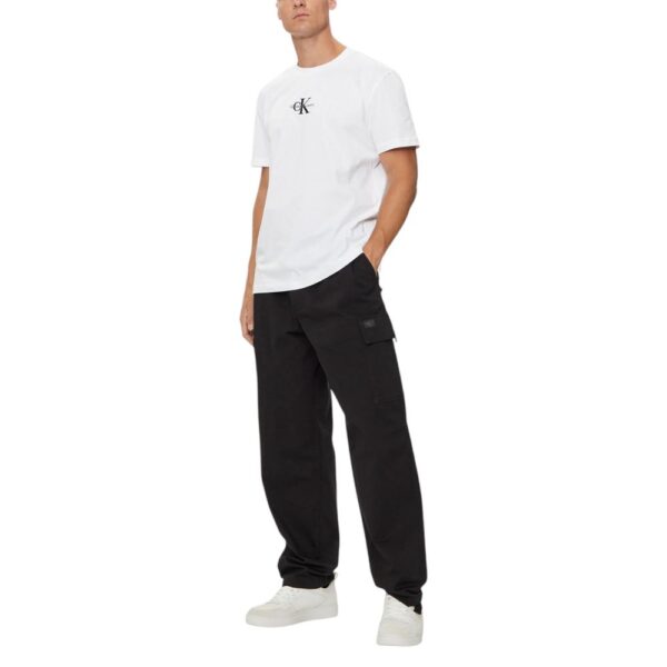 Calvin Klein Jeans White Recycled Cotton T-Shirt - Image 3