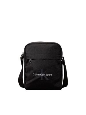 Calvin Klein Black Recycled Polyester Messenger Bag