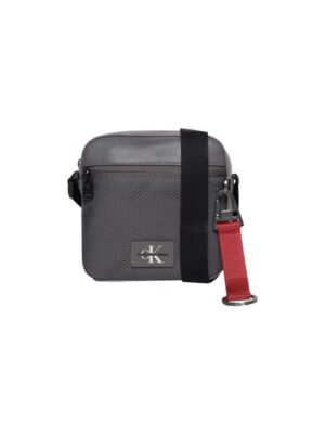 Calvin Klein Gray Recycled Polyester Messenger Bag