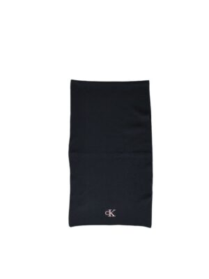 Calvin Klein Black Recycled Polyester Scarf