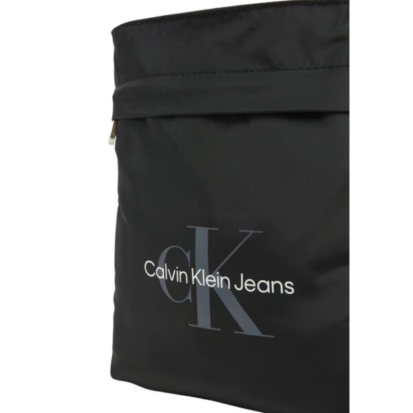 Calvin Klein Jeans Black Recycled Polyester Messenger Bag - Image 3