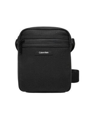 Calvin Klein Black Polyethylene Messenger Bag