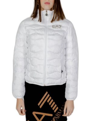 EA7 Emporio Armani White Polyester Jackets & Coat
