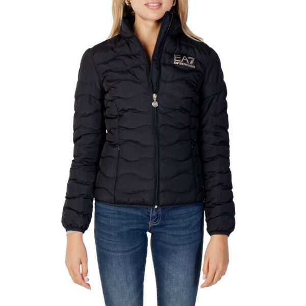 EA7 Emporio Armani Black Polyester Jackets & Coat