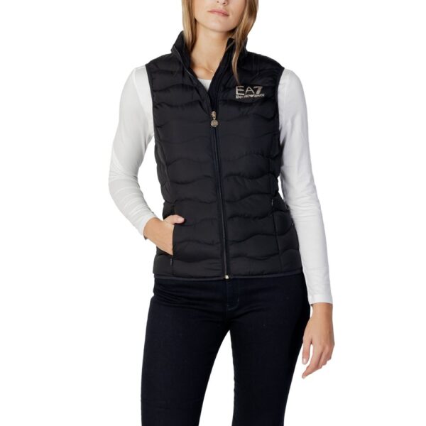 EA7 Emporio Armani Black Polyester Jackets & Coat