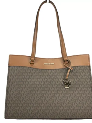 Michael Kors Jet Set Large Pocket Tote Bag Brown